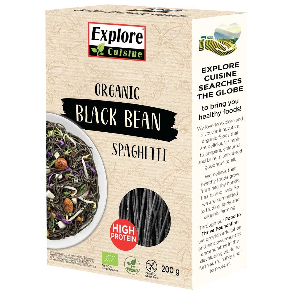 Organic Black Bean Spaghetti Explore Cuisine 200g Organic Black Bean Spaghetti Explore Cuisine 200g