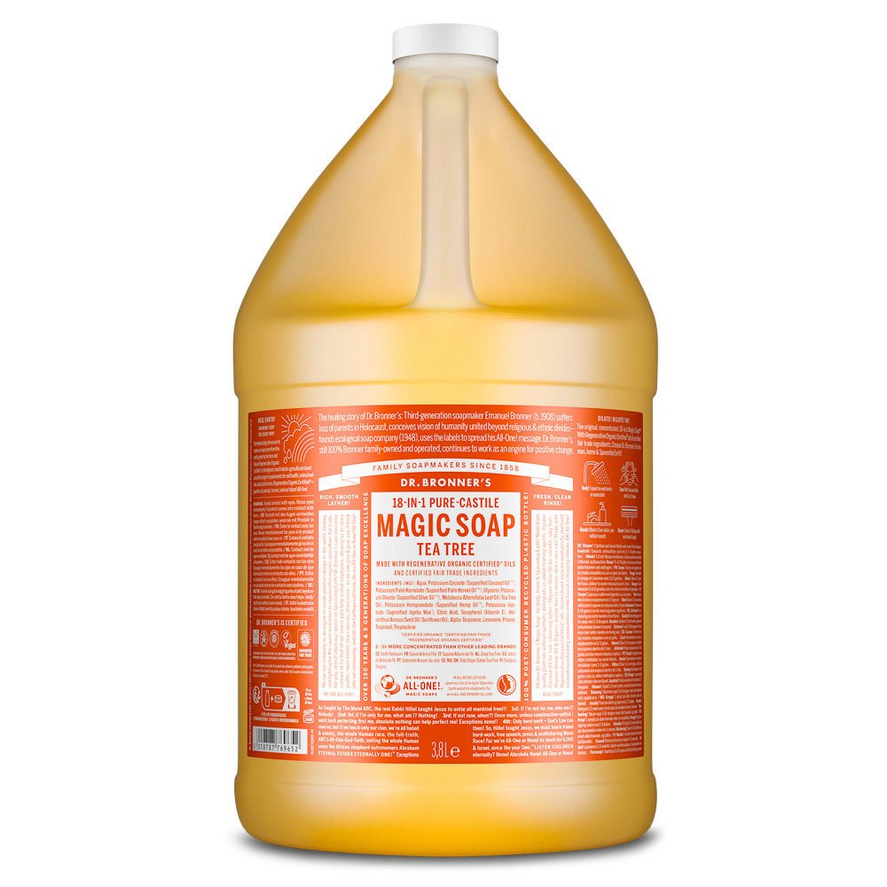 Organic Tea Tree Liquid Soap - single Dr. Bronner 3.79l