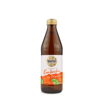 Organic Kombucha Ginger & Lime Biona 330ml