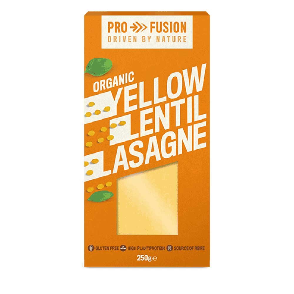 Organic Yellow Lentil Lasagne Sheets Profusion 250g