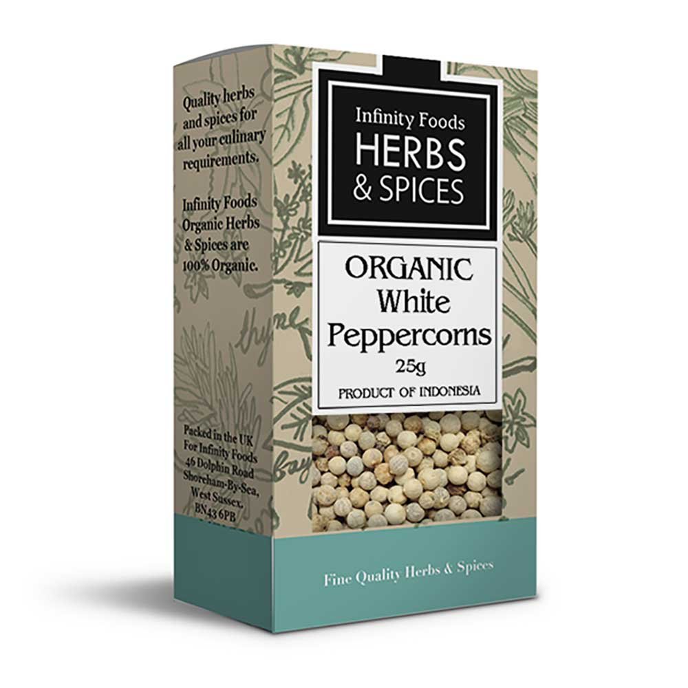 Organic White Peppercorns     [161127]