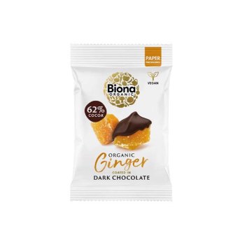 Organic Dark Chocolate Ginger Biona 10x60g Organic Dark Chocolate Ginger Biona 10x60g