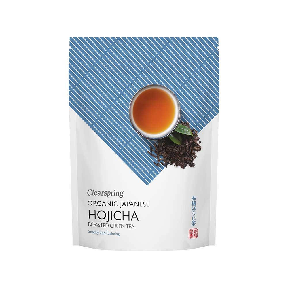 Organic Japanese Hojicha, Roasted Green Tea - loose Clearspring 70g