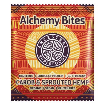 Organic Alchemy Bites Carob & Hemp Ancestral Superfoods 8x40g Organic Alchemy Bites Carob & Hemp Ancestral Superfoods 8x40g
