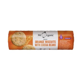 Organic Orange Biscuits with Cocoa Beans Mr Organic 12x250g