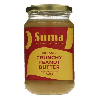 Organic Peanut Butter Crunchy salted Suma 340g