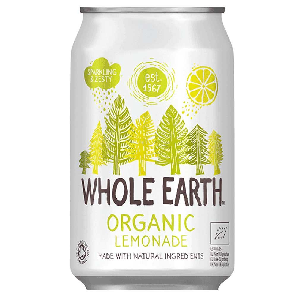 Organic Lemonade - cans Whole Earth 330ml Organic Lemonade - cans Whole Earth 330ml