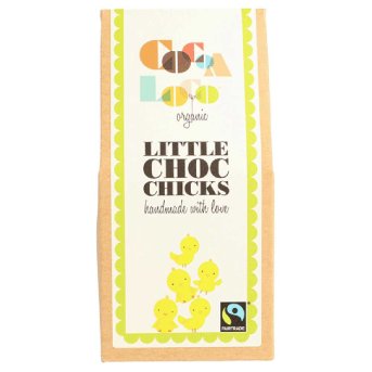 Organic Little Choc Chicks - milk & white Cocoa Loco 100g Organic Little Choc Chicks - milk & white Cocoa Loco 100g