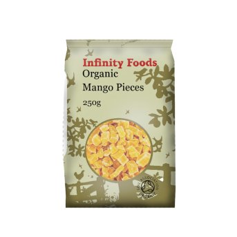 Organic Mango Pieces Infinity Foods 6x250g Organic Mango Pieces Infinity Foods 6x250g