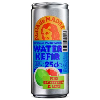 Pink Grapefruit & Lime Water Kefir Agua de Madre 12x250ml Pink Grapefruit & Lime Water Kefir Agua de Madre 12x250ml