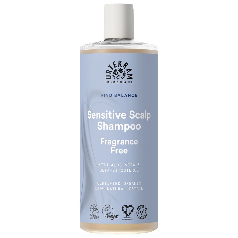 Organic Sensitive Scalp Shampoo Fragrance Free Urtekram 6x500ml