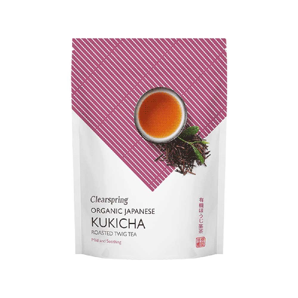 Organic Kukicha Roasted Twig Tea - loose Clearspring 90g Organic Kukicha Roasted Twig Tea - loose Clearspring 90g