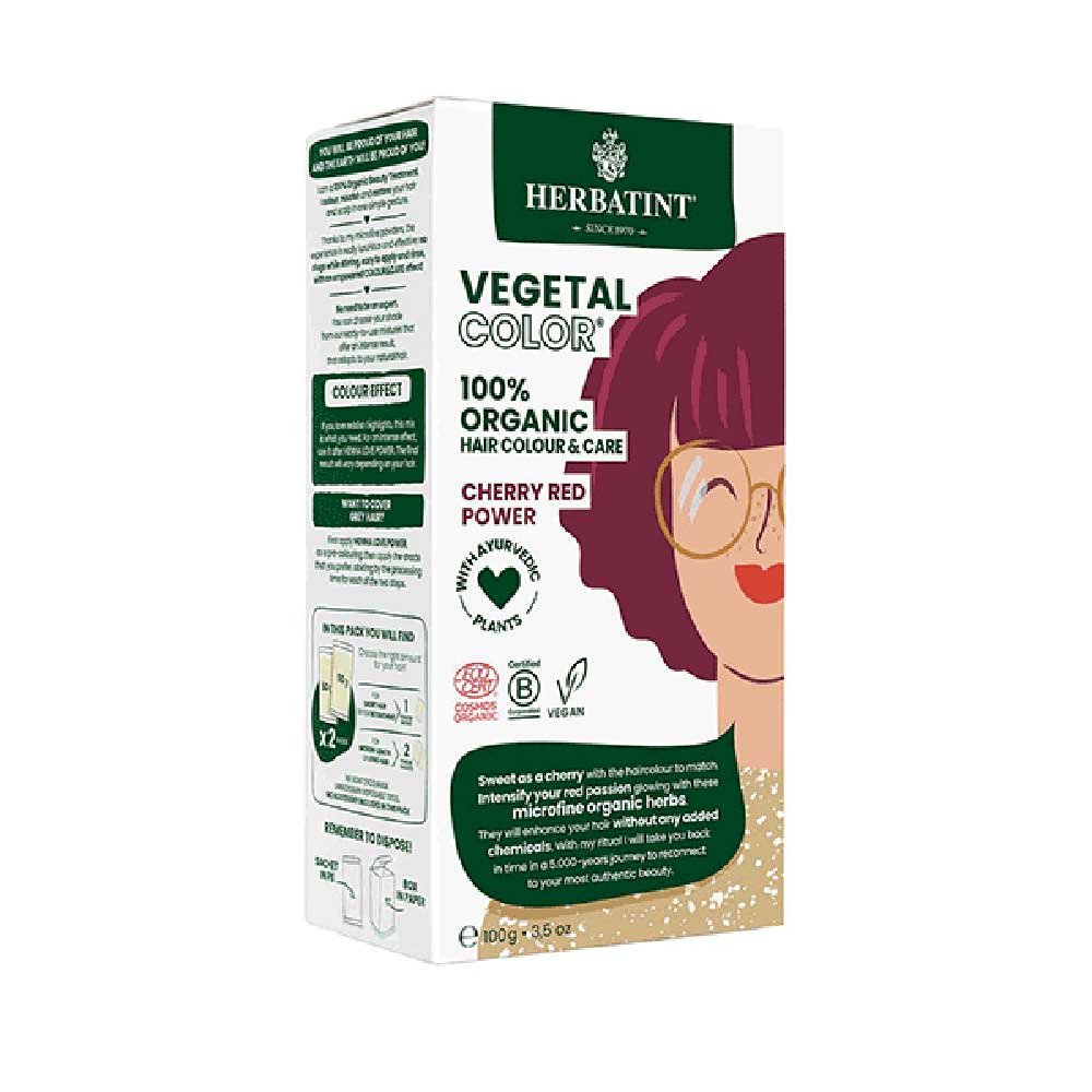 Organic Cherry Red Power - Hair Colour Herbatint 1pack Organic Cherry Red Power - Hair Colour Herbatint 1pack
