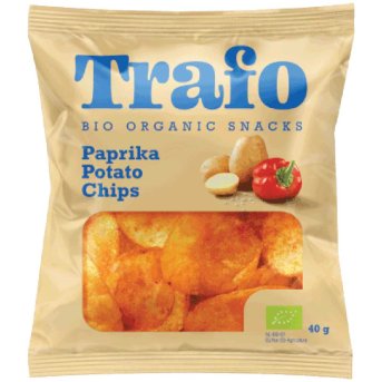 Organic Paprika Crisps Trafo 40g Organic Paprika Crisps Trafo 40g