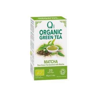 Organic Green Tea Bags & Matcha Qi 20bgs