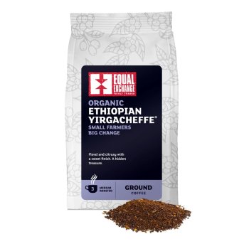 Organic Ethiopian Yirgacheffe R&G Coffee - 3 Equal Exchange 8x200g