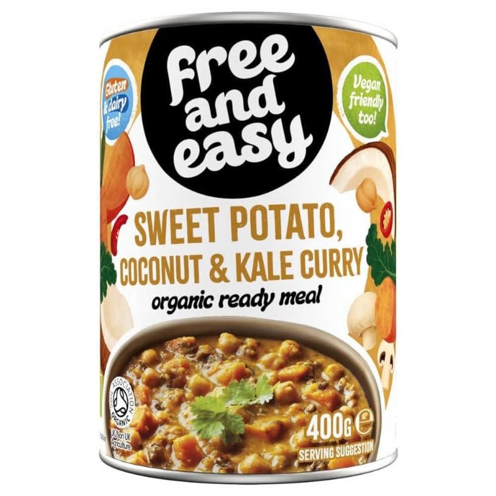 Organic Sweet Potato Coconut & Kale Curry Free & Easy 6x400g