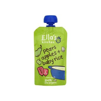 Organic Baby Rice Apple & Pear Ella's Kitchen 120g Organic Baby Rice Apple & Pear Ella's Kitchen 120g