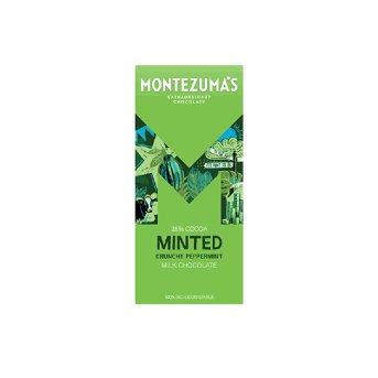 Minted - Milk with Crunchy Peppermint Montezuma 12x90g Minted - Milk with Crunchy Peppermint Montezuma 12x90g