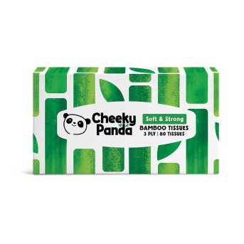 Flat Box Facial Tissues - 80s Cheeky Panda 12x180g Flat Box Facial Tissues - 80s Cheeky Panda 12x180g