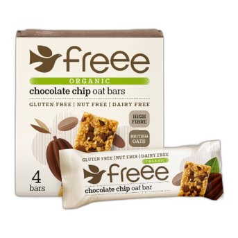 Organic Multipack Chocolate Chip Oat Bar Freee from Doves Farm 7x4x35g