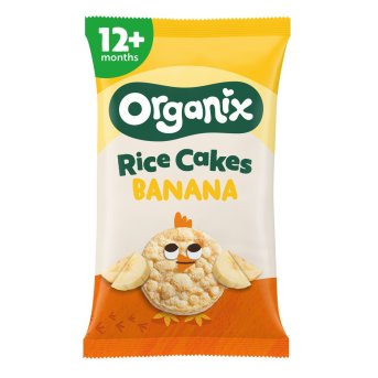 Organic Banana Rice Cake Clouds Organix 6x40g