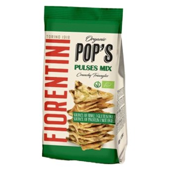 Organic Pop's Pulses - Crunchy Triangles Fiorentini 80g