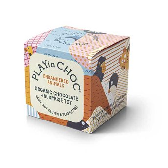 Organic Endangered Animals 3d puzzle toy with chocolate PLAY