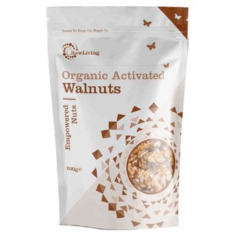 Organic Activated Walnuts Raw Living 200g