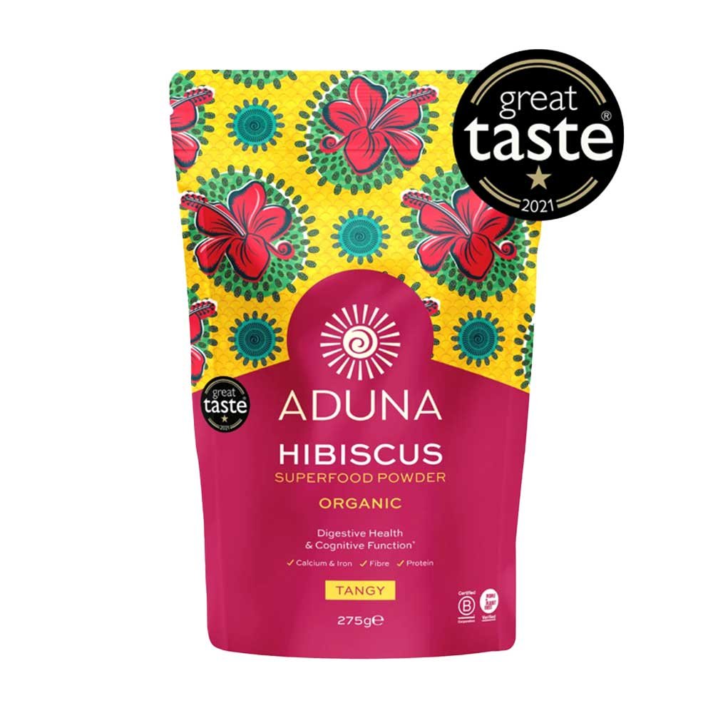 Organic Hibiscus Superfood Powder Aduna 1x275g Organic Hibiscus Superfood Powder Aduna 1x275g