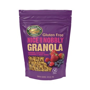 Organic Blueberry Raspberry Yogurt Nobbly Granola Nature's Path 5x300g Organic Blueberry Raspberry Yogurt Nobbly Granola Nature's Path 5x300g