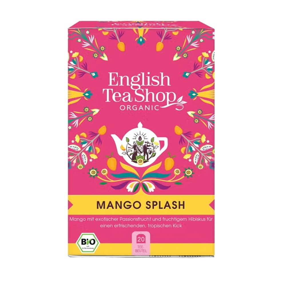 Organic Mango Splash Tea Bags English Tea Shop 6x20bags Organic Mango Splash Tea Bags English Tea Shop 6x20bags