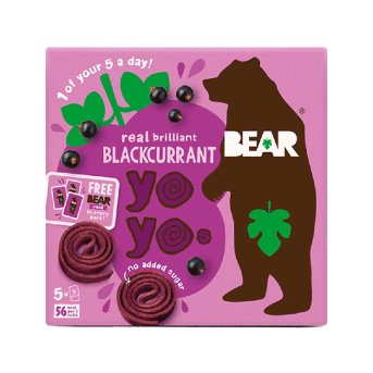 Multipack Blackcurrant Yoyo Fruit Rolls Bear 5x20g