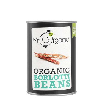 Organic Borlotti Beans Mr Organic 400g
