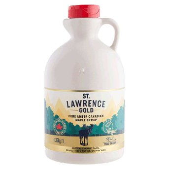 Organic Maple Syrup - amber grade A - plastic jug St Lawrenc Organic Maple Syrup - amber grade A - plastic jug St Lawrenc