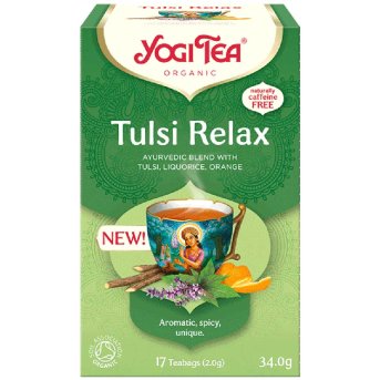 Organic Tulsi Relax Tea Yogi Tea 17bgs