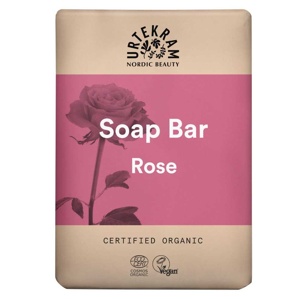 Organic Soap Bar - Rose Urtekram 100g