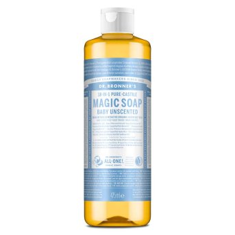 Organic Baby Mild Liquid Unscented Soap (1/2 case) Dr. Bronner 6x473ml Organic Baby Mild Liquid Unscented Soap (1/2 case) Dr. Bronner 6x473ml