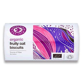 Organic Fruity Oat Biscuits Doves Farm 12x200g Organic Fruity Oat Biscuits Doves Farm 12x200g