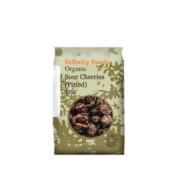 Organic Sour Cherries - pitted Infinity Foods 125g Organic Sour Cherries - pitted Infinity Foods 125g
