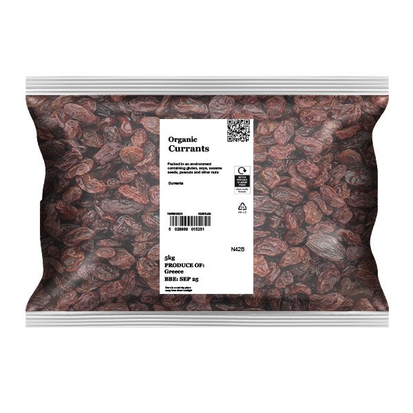 Organic Currants Infinity Foods 5kg Organic Currants Infinity Foods 5kg