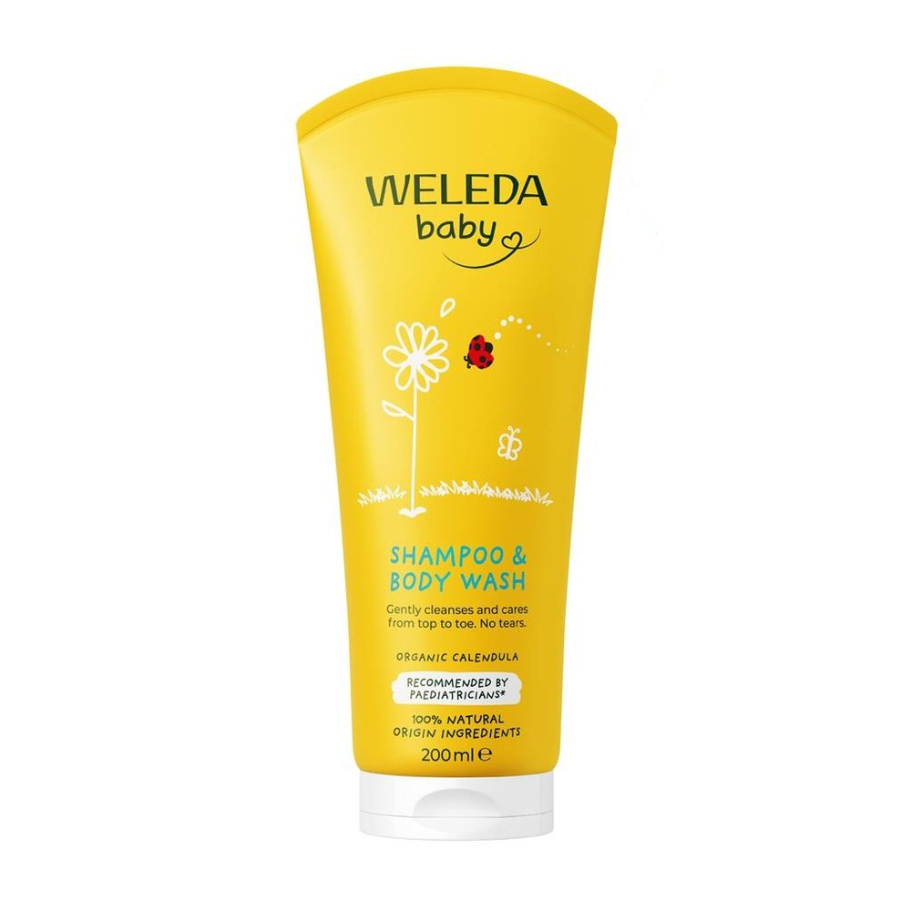 Calendula Shampoo & Bodywash - Vegan Weleda 6x200ml Calendula Shampoo & Bodywash - Vegan Weleda 6x200ml