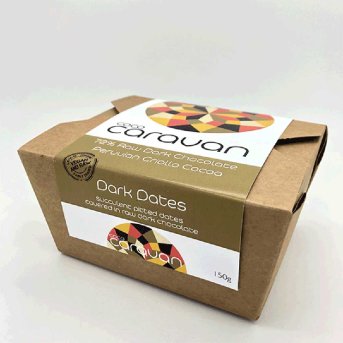Organic Chocolate Covered Dates Coco Caravan 150g Organic Chocolate Covered Dates Coco Caravan 150g