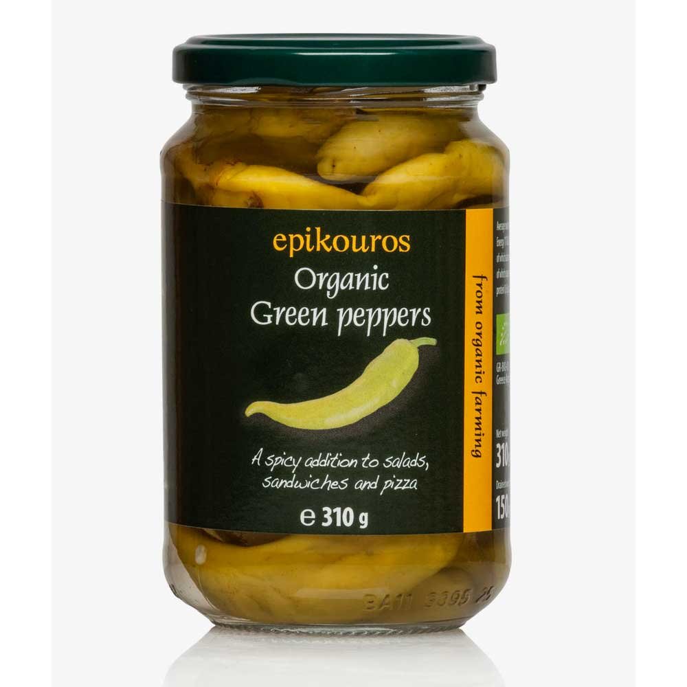 Organic Green Peppers - in brine Epikouros 6x310g