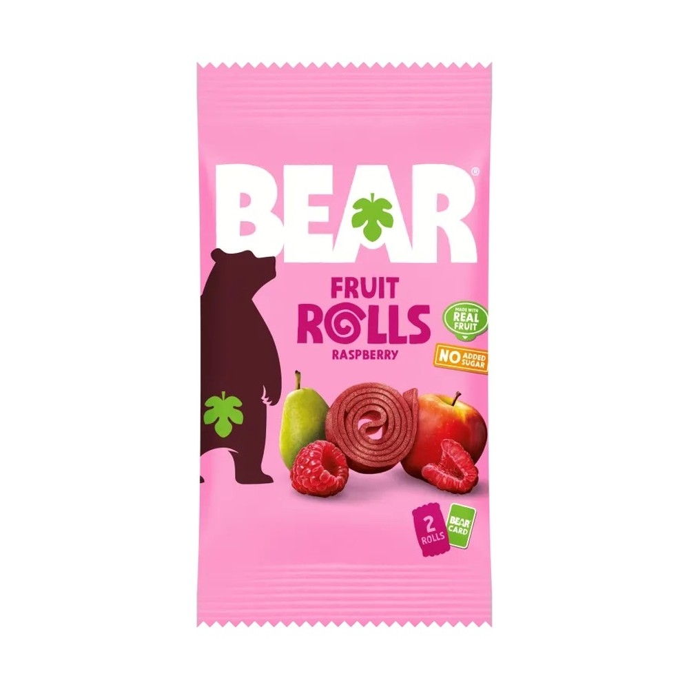 Raspberry Yoyo Fruit Rolls Bear 18x20g Raspberry Yoyo Fruit Rolls Bear 18x20g