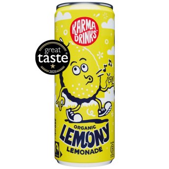 Organic Lemony Lemonade - can Karma Drinks 24x250ml Organic Lemony Lemonade - can Karma Drinks 24x250ml