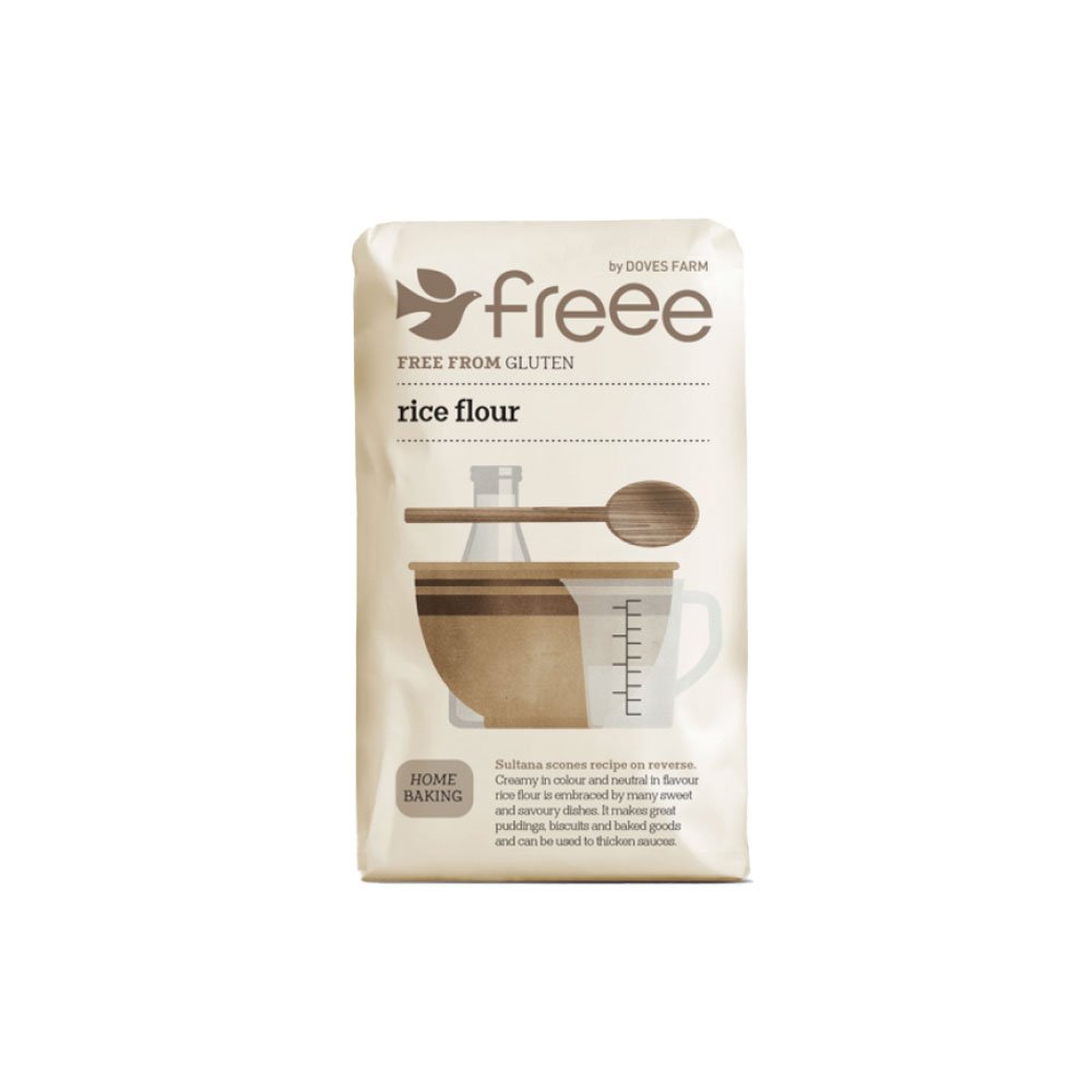 Rice Flour (brown & white) - gluten-free Freee from Doves Fa Rice Flour (brown & white) - gluten-free Freee from Doves Fa