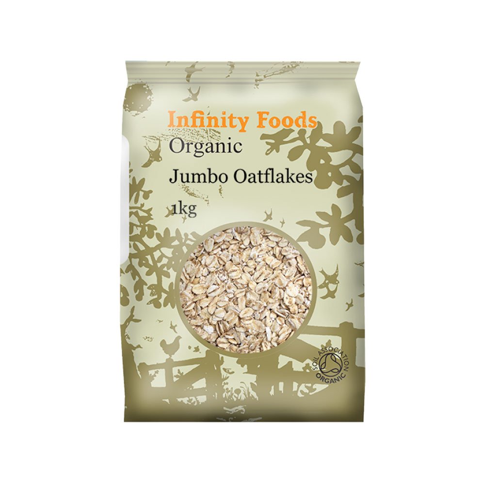 Organic Jumbo Oatflakes Infinity Foods 1kg