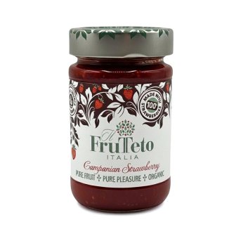 Organic Campanian Strawberry 100% Fruit Spread FruTeto Italia 6x215g