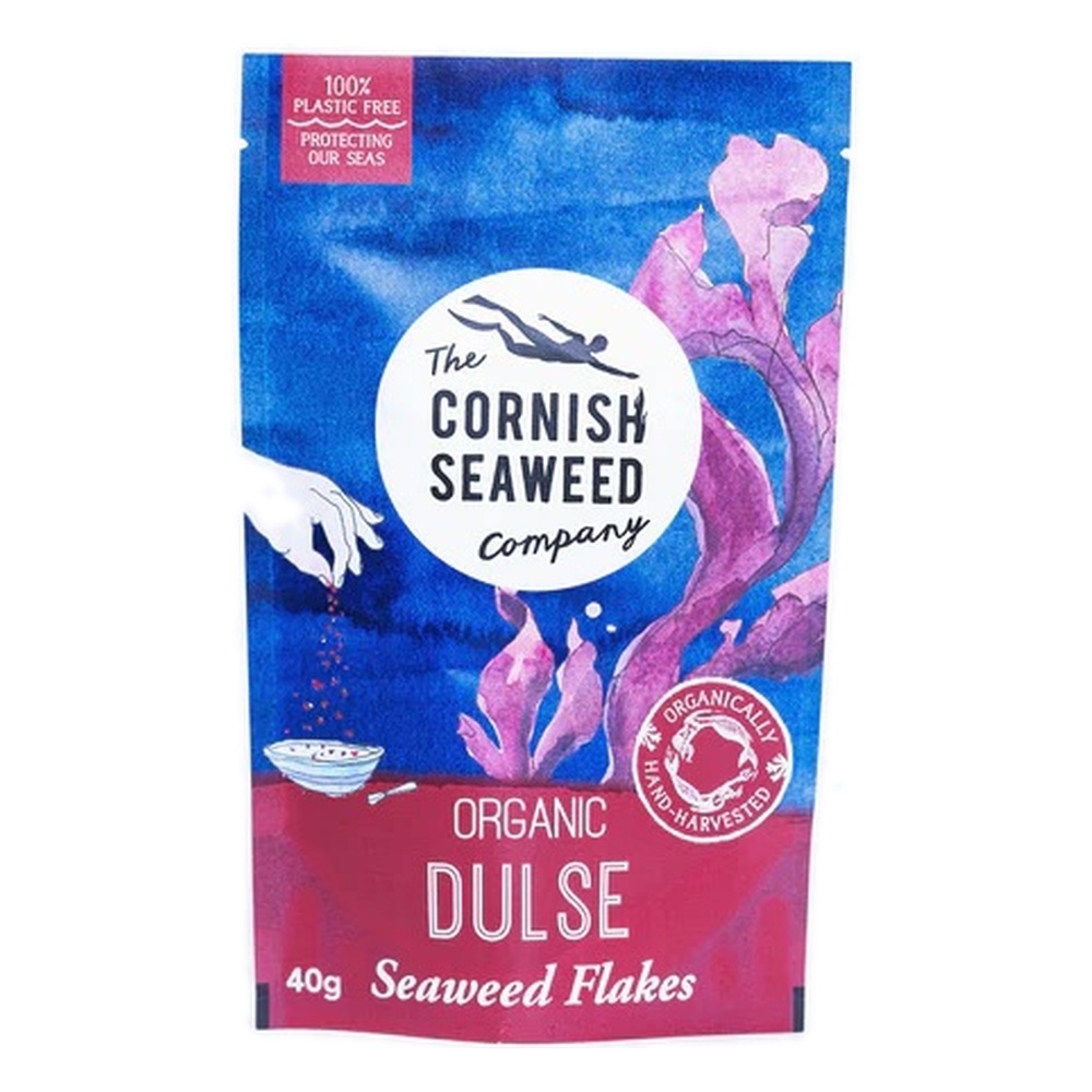 Organic Dulse Flakes Cornish Seaweed 5x40g Organic Dulse Flakes Cornish Seaweed 5x40g
